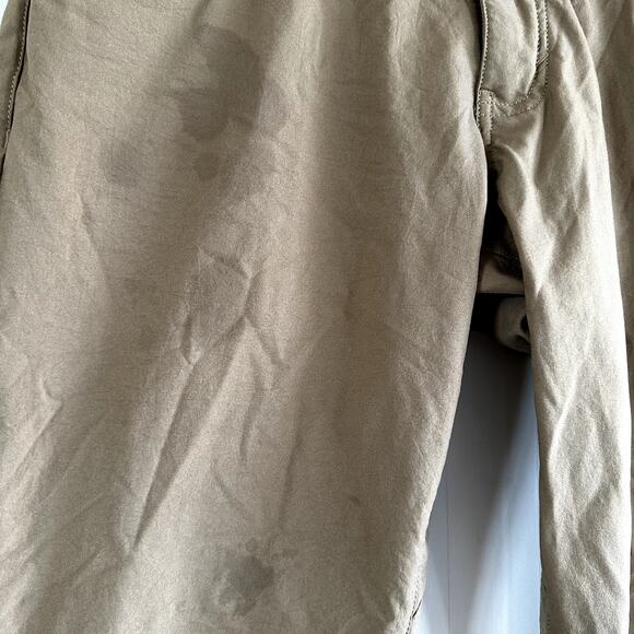 Nike Dri-FIT Repel Pants Pocket Slim Fit Hook & Eye Athleisure Golf Tan 32x34 - Picture 7 of 8